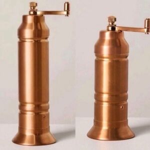 Hearth and hand with Magnolia-Tall & short Salt and Pepper Crank Grinder Copper